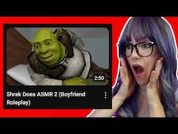 Sssnoozerwolf Films a REACT to UNHINGED ASMR Video