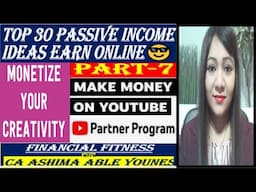 Make Money Online on Youtube Passive Income Ideas PART 7