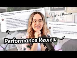 Reading you my performance review!