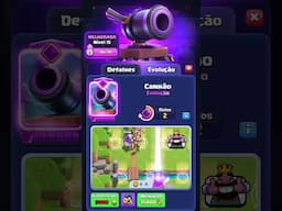 NOVO CANHÃO EVOLUíDO #clashroyale #evolution