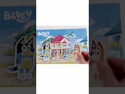 Bluey Puzzle - Bandit, Bluey, Bingo and Chili  #bluey #shorts #puzzle