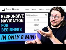 How to Create a Responsive Navigation Bar for Beginners | Responsive Menu | HTML & CSS Quick Tips