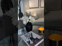 Coffee table styling + more. See video linked below. #decoratewithme #decorideas #cleanwithme