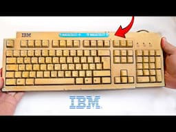 Restoring a Vintage Yellowed IBM Keyboard - Yellowed Plastic Retrobright