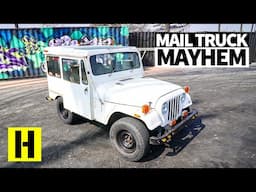 Ex-Mail Truck Built to Shred: V8 Swapped Postal Jeep Destroys Tires (and Radiators)