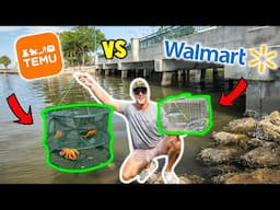 Temu vs Walmart Fish Trap Under a Bridge!!