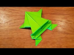 Origami Jumping Paper Frog | How To Make a Fidget Toy