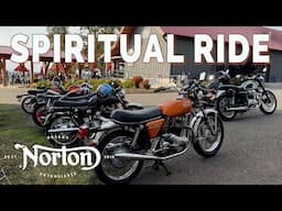 Oregon Norton Enthusiasts Vintage Motorcycle Club ride to Mt. Angel Benedictine Brewery