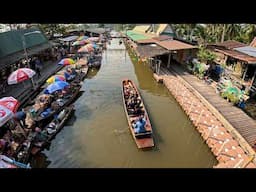 THA KHA FLOATING MARKET: Bangkok's Authentic Floating Market (4K)