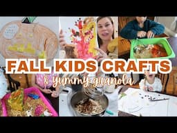 FALL KIDS CRAFTS & FALL KIDS ACTIVITIES! PRESCHOOL FALL CRAFTS & HOMEMADE GRANOLA FOR FALL