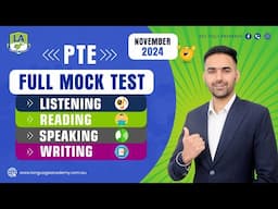 PTE Full Mock Test with Answers | November 2024 | Language Academy PTE NAATI & IELTS Online Classes