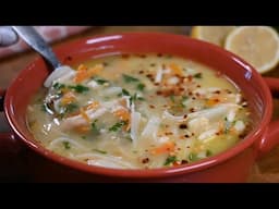 طبخ شوربة الدجاج على الطريقة التركية! وصفة سهلة ولذيذة! Cooking Chicken Soup the Turkish way! Easy