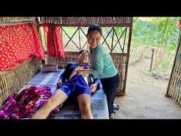 17 year old girl takes care of sick boyfriend, harvests sugarcane garden to squeeze juice to sell