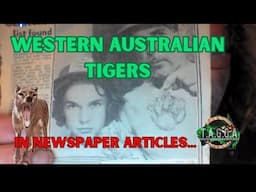 Western Australian Tigers/Thylacine's in newspaper articles.