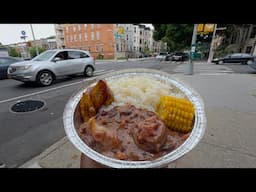 Jamaican Stew Peas with Pigtail in New York City | Street Food