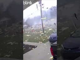 Terrifying moment of deadly home explosion in Ohio caught on security cam #shorts