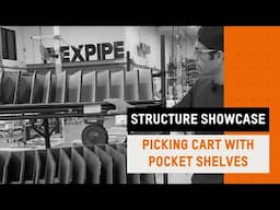 🌟Picking cart with pocket shelves | Structure Showcase