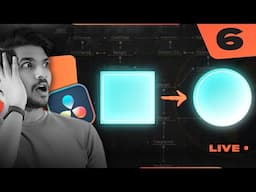 "SHAPE MORPH" tutorial in Fusion Tab | DAY 6 | DaVinci Resolve | Live In Hindi