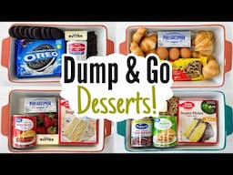 6 TASTY DUMP CAKE RECIPES | The EASIEST Desserts Ever | Winter Holiday Recipes | Julia Pacheco