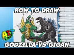 How to Draw Godzilla vs Gigan