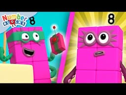 Superhero Maths Moments Save the Day! | Octoblock Number Fun | Numberblocks