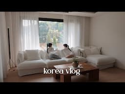 Korea Vlog: decorating livingroom, organizing closet, vintage shopping & cooking