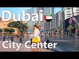 Dubai 🇦🇪 Burj Khalifa City Center Walk 4K