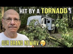 A tree CRASHED onto the ROOF of our NEW RV! But we were SO lucky!