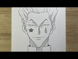 How to Draw Hisoka from Hunter x Hunter | Step-by-Step Anime Art Tutorial