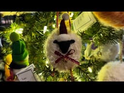 Needle Felting - Christmas Sheep Ornament *EASY*