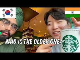 The Unique Menu at Starbucks in India and Korea | Korean Honest Review of Indian Menu at Starbucks