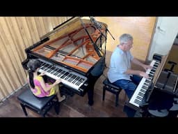 Mayumi Kato "Blue Candy" 2 Piano Duet - Emilie & Dad