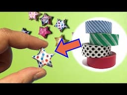 Masking Tape DIY / Washi Tape Hacks | How to Make Lucky Star Using Masking Tape