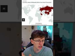 Countries where Wikipedia Editors have been Prosecuted #shorts