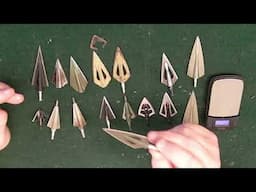 Old and New Traditional Broadheads from 1950 to present day