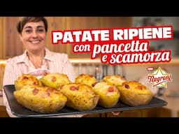 PATATE RIPIENE CON PANCETTA DOLCE E FORMAGGIO Ricetta Facile - Fatto in Casa da Benedetta