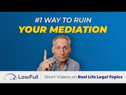 Number 1 Way to Ruin Mediation of Your Personal Injury Lawsuit