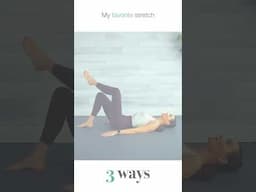 3 ways at the fantastic figure 4 stretch. My favorite!!!😍🧘💪 ✨