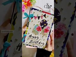 Happy birthday Scrapbook handmade | greeting cards | S Crafts #shorts