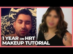 MTF Makeup Transformation - 1 Year On HRT | Casey Blake