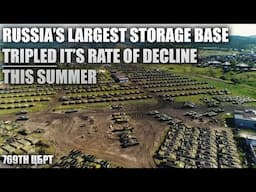 Russia's Largest Storage Depot Is Suddenly Declining 3 Times Quicker - 20 September 2024 Imagery