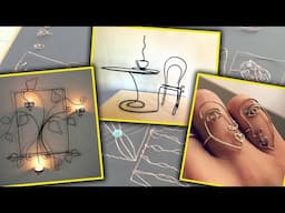 Wire Art Ideas.Handmade Delicate & Minimalistic Wire Art / Home decor