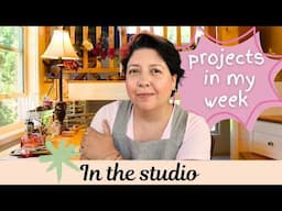 A week of art projects in my studio