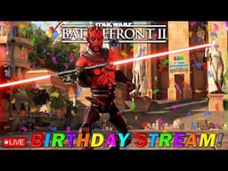 🔴 LIVE - BIRTHDAY & ANNIVERSARY Star Wars Battlefront 2 LIVESTREAM with SUBS & MODS - THE GRAY JEDI