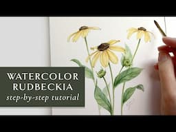 Watercolor Rudbeckia Painting Tutorials