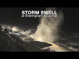 Stormy seas at Sheringham & Cromer Jan 2024