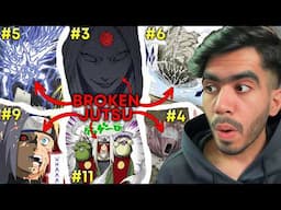 20 MOST BROKEN Naruto Jutsu Used Only Once 🔥 | Daddy Vyuk