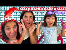 ELA QUIS IMITAR A IRMÃ MAIS VELHA E DEU NISSO * Alana maquiando mamãe*