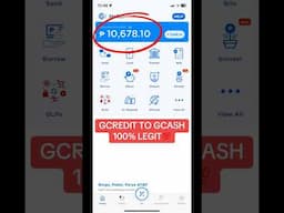 How To Convert GCredit To GCash Wallet | GCredit To Cash 2024 #shorts #gcash #gcredit #ggives