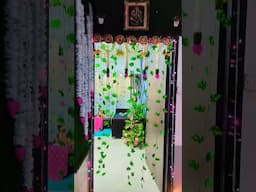 Door decoration ideas for Diwali 🪔, Diwali special decoration 🙏🏻#shortsvideo #diwali #diwalidecor